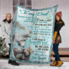 To My Dad – Veteran Native Blanket – You Are My Dad Blanket 90LoveHome