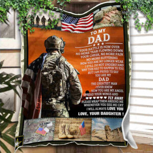 To My Dad – Veteran Native Blanket – You Are My Dad Blanket 90LoveHome